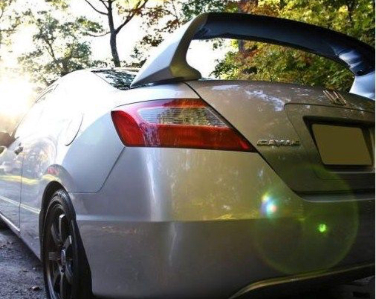 Mugen Spoiler with Carbon Top Piece for 2006 to 2011 Honda Civic