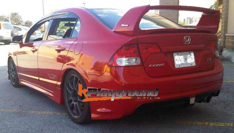 Mugen RR Style Rear Lip Version 2 with 43+LED Brake Light Pad