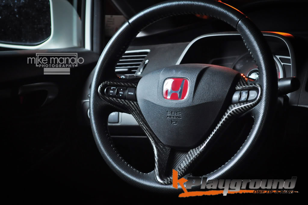 Mugen RR Type Carbon fibre steering wheel cover BLACK